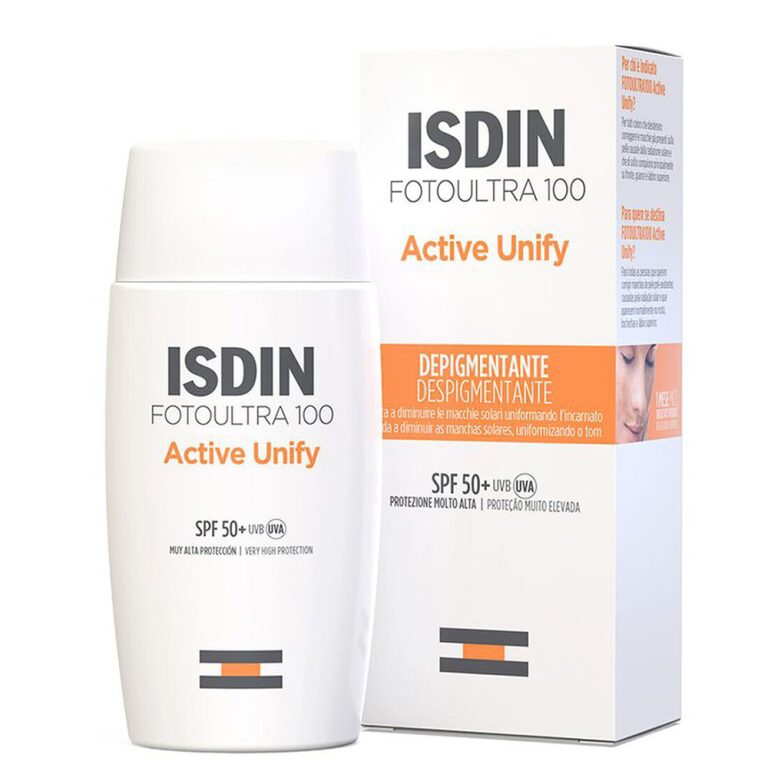 کرم ضدآفتاب و ضدلک بیرنگ ایزدین مدل Fotoultra 100 Active Unify SPF 50