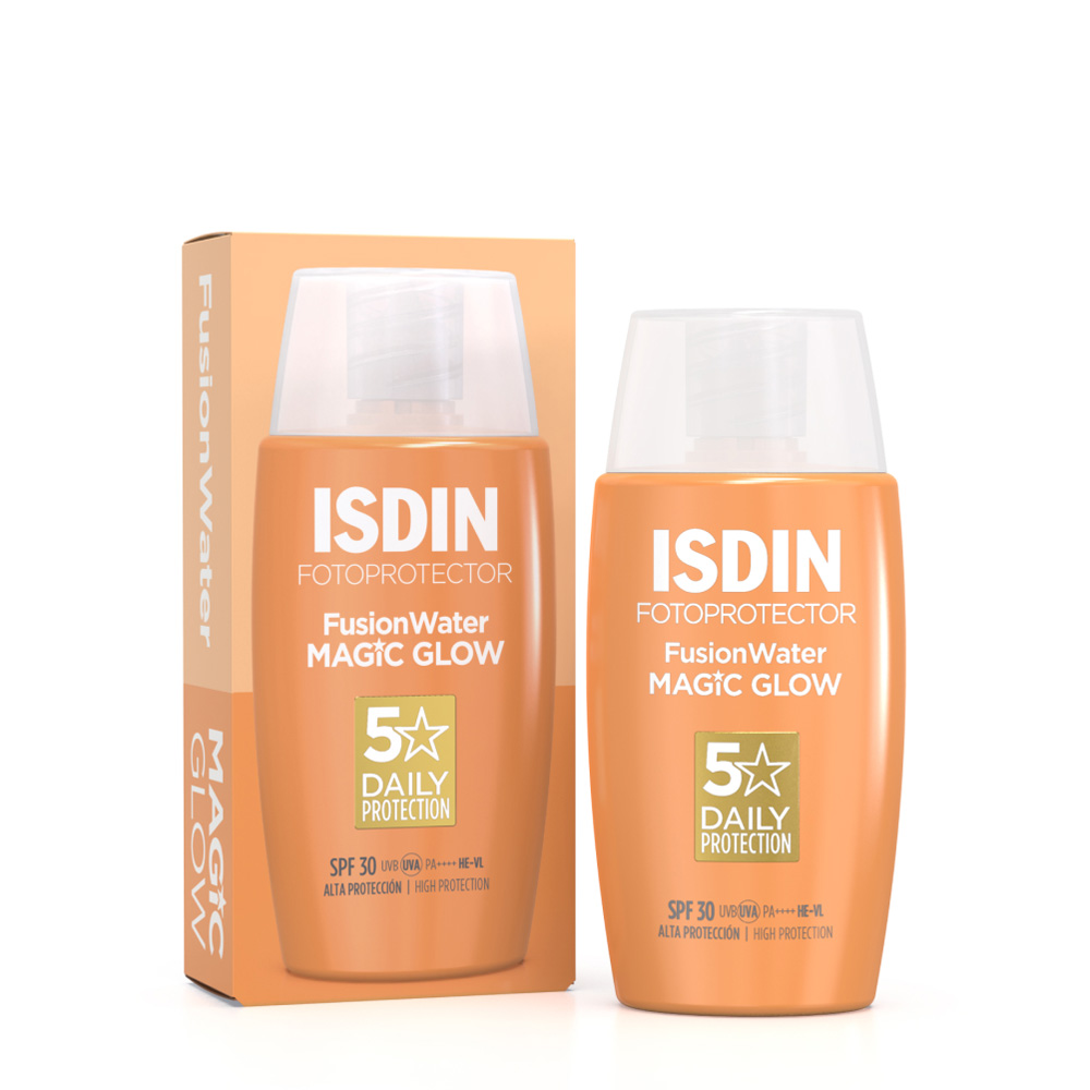 isdin-fusion-water-magic-glow-spf-30 ضد آفتاب فیوژن واتر مجیک گلو ایزدین (ISDIN Fusion Water MAGIC GLOW SPF 30)