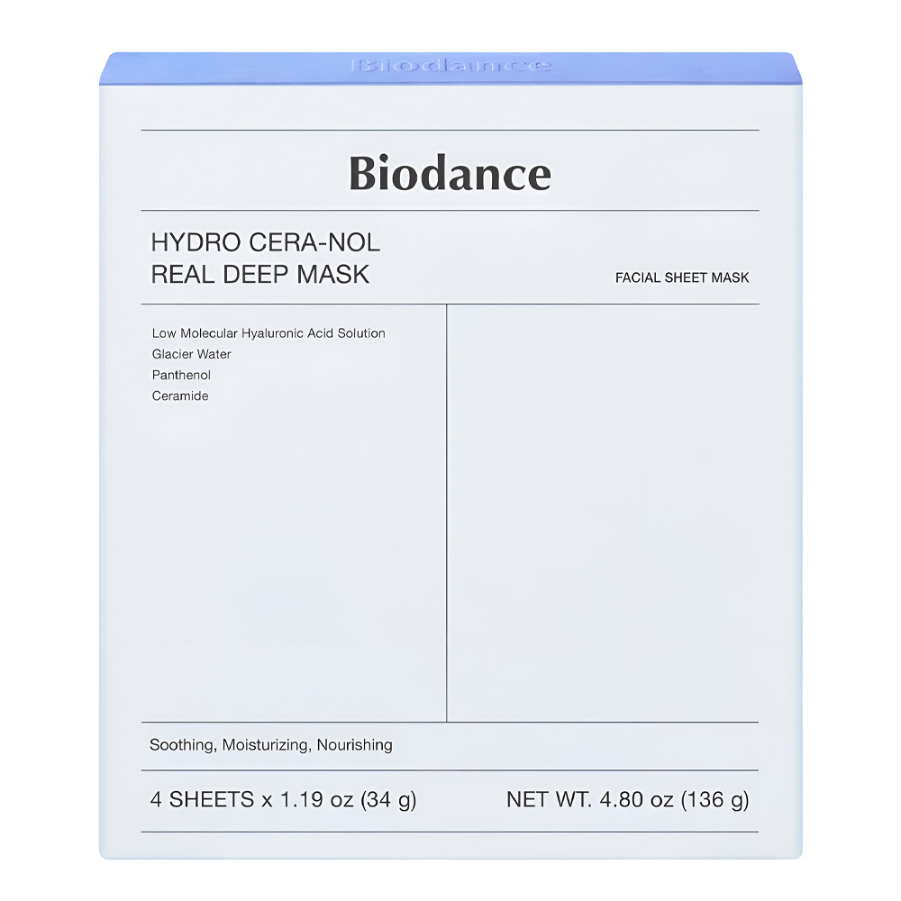 biodance-hydro-ceranol-real-deep-mask ماسک آبی ورقه ای آبرسان و تقویت کننده سد دفاعی بایودنس مدل هیدرو سرانول
