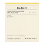ماسک زرد روشن‌کننده و ضد لک بایودنس با نیاسینامید (Biodance Bio-Collagen Real Deep Brightening Mask – Yellow)