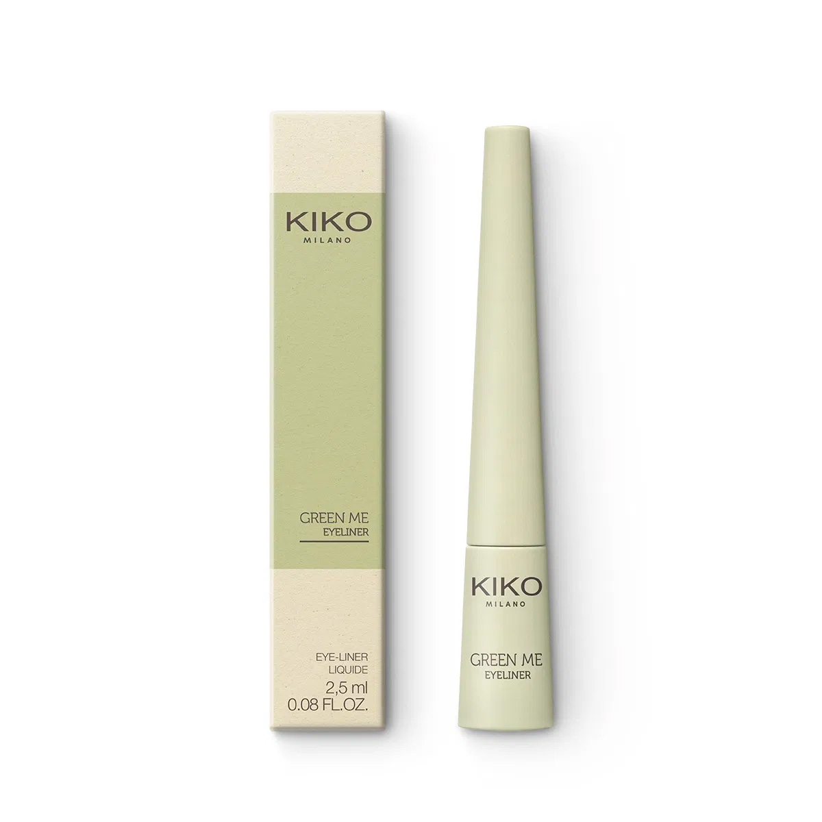 kiko-green-me-liquid-eyeliner-box بسته بندی خط چشم مایع کیکو مدل Green Me Liquid Eyeliner