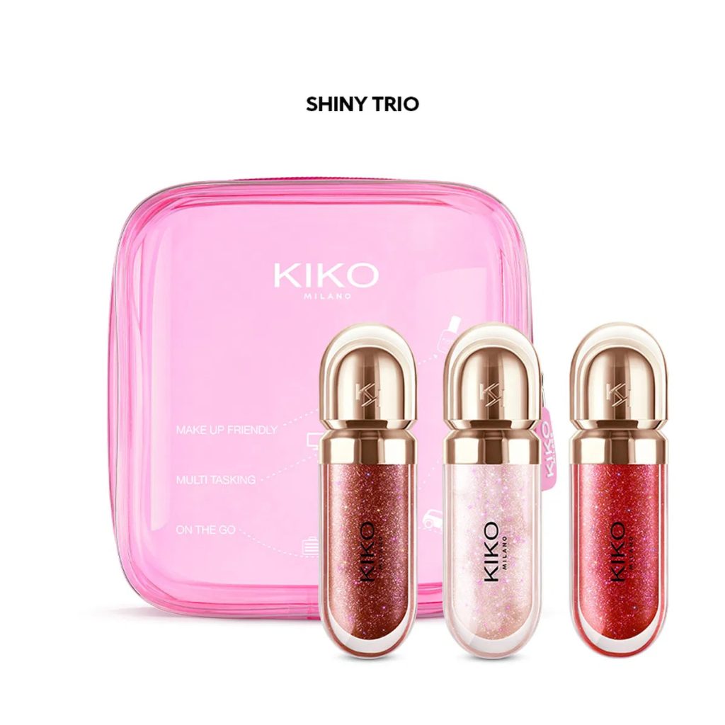 ست لیپ گلاس کیکو میلانو مدل Shiny Trio