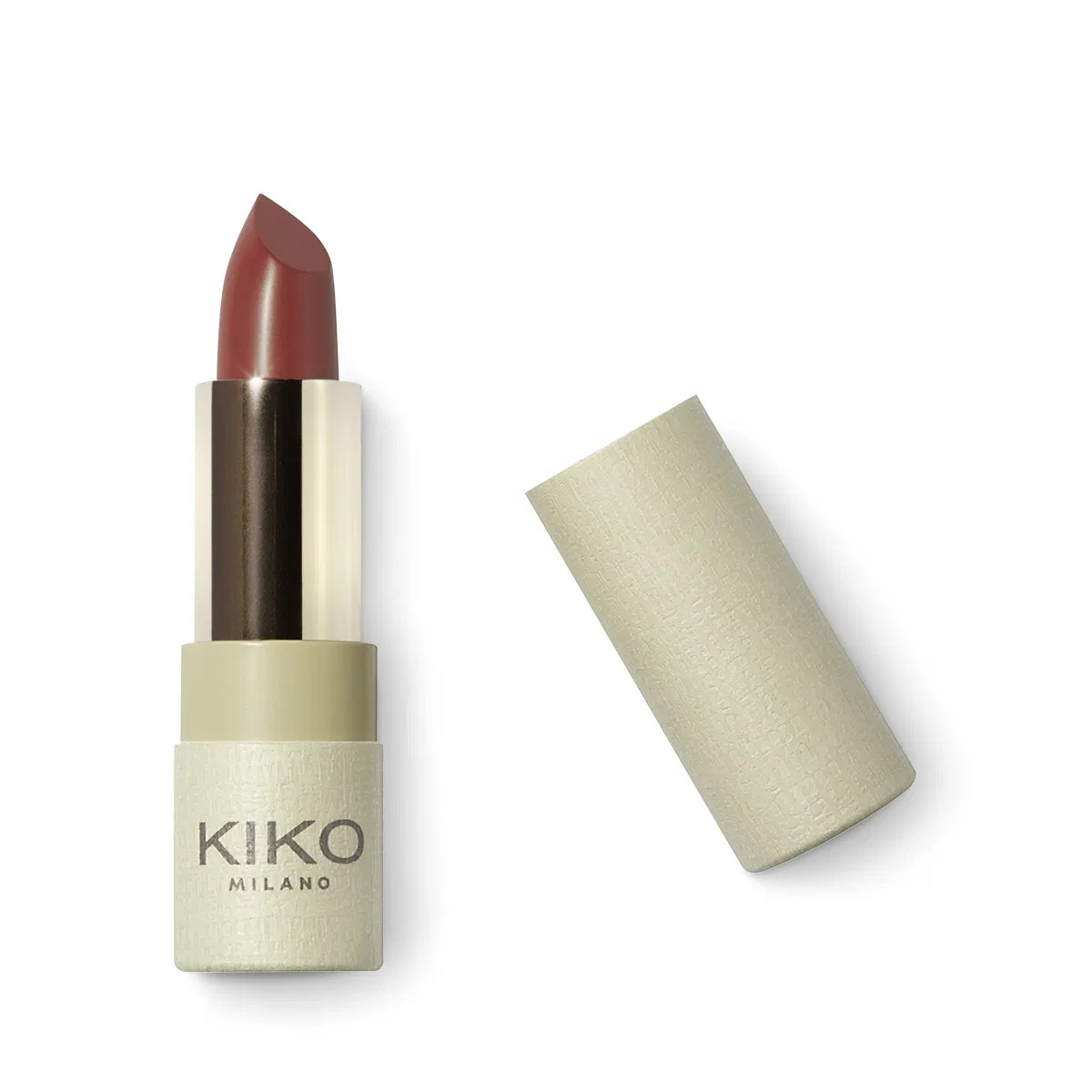 kiko-green-me-matte-lipstick-basic-brick رژ لب مات کیکومیلانو، مدل GREEN ME - Image 4