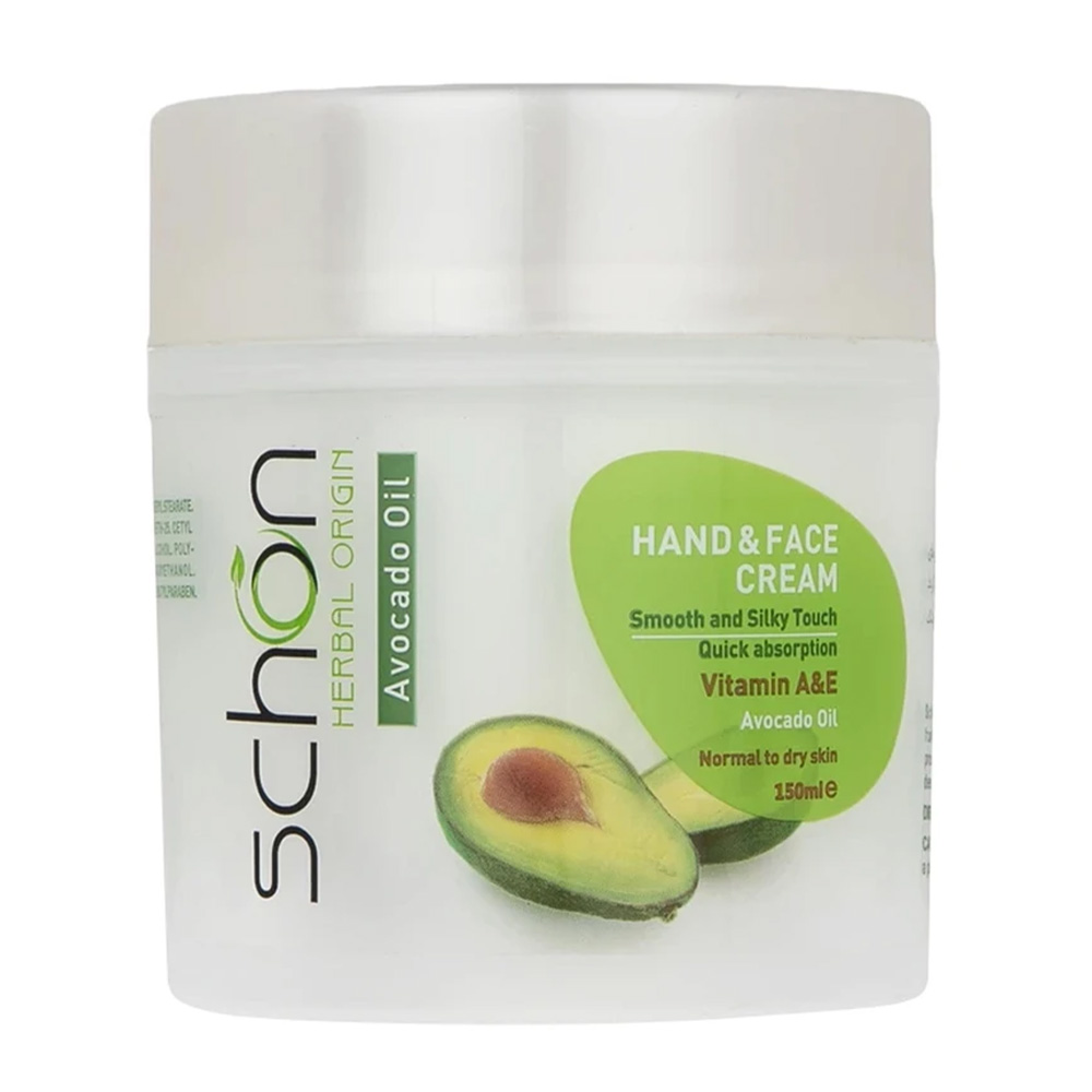 schon-avocado-hand-face-cream کرم دست و صورت شون مدل روغن آووکادو حجم 150 میلی لیتر - Image 1