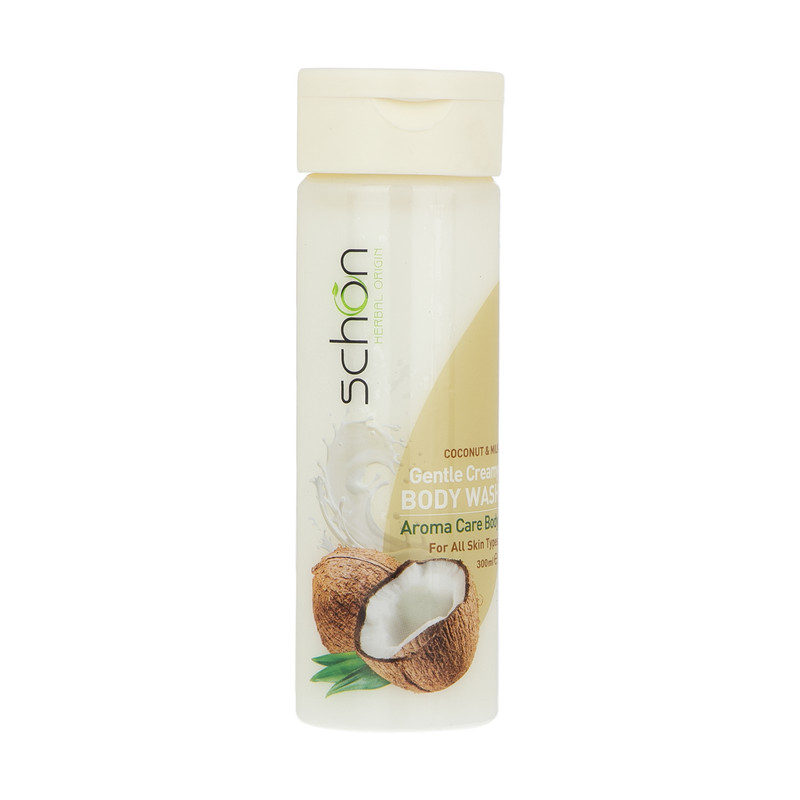 schon-coconut-milk-body-wash شامپو بدن شون مدل Coconut And Milk حجم 300 میلی لیتر - Image 1