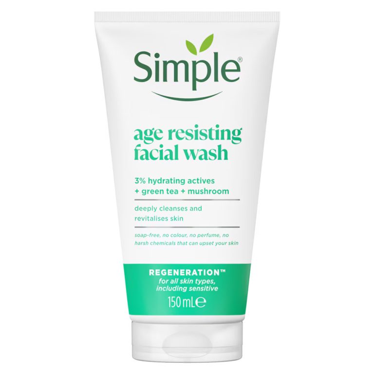 ژل شستشوی ضد پیری چای سبز سیمپل مدل Age Resisting