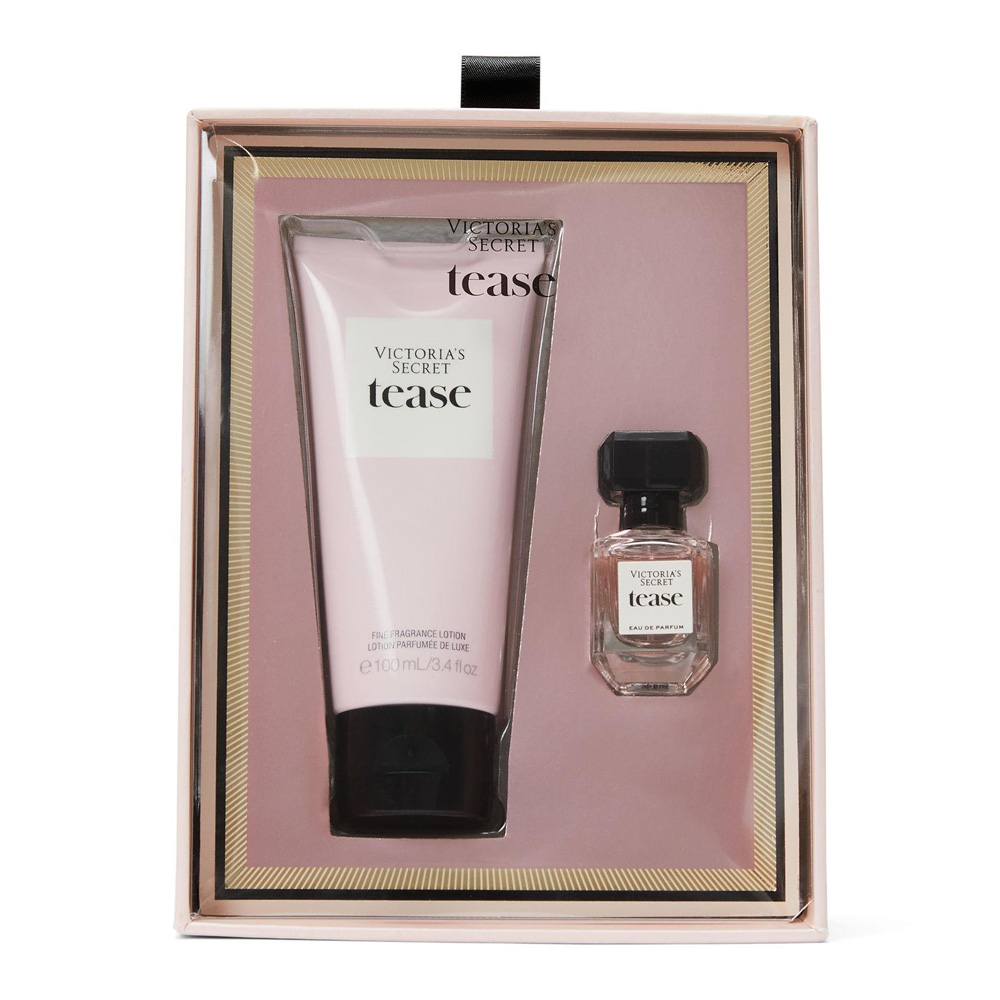 victorias-secret-tease-perfume-lotion-gift-set ست هدیه عطر و لوشن ویکتوریـا سکـرت، مدل tease
