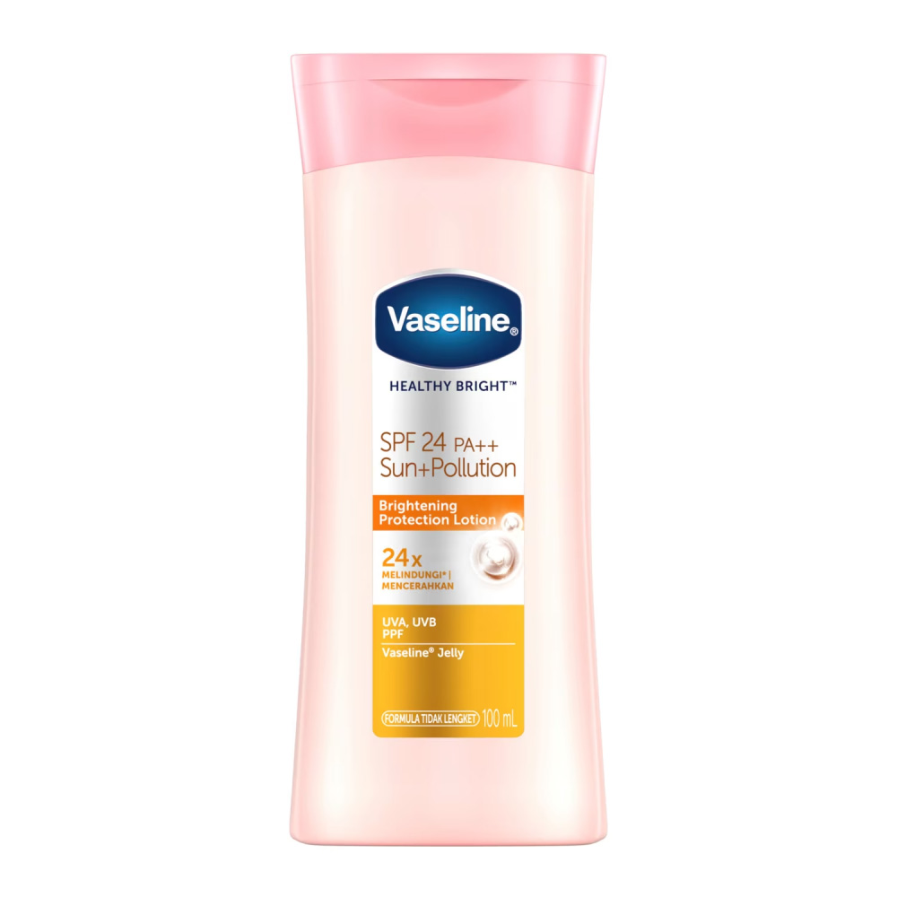 vaseline-healthy-bright-spf-24-100ml لوسیون بدن وازلین، مدل Healthy Bright SPF 24