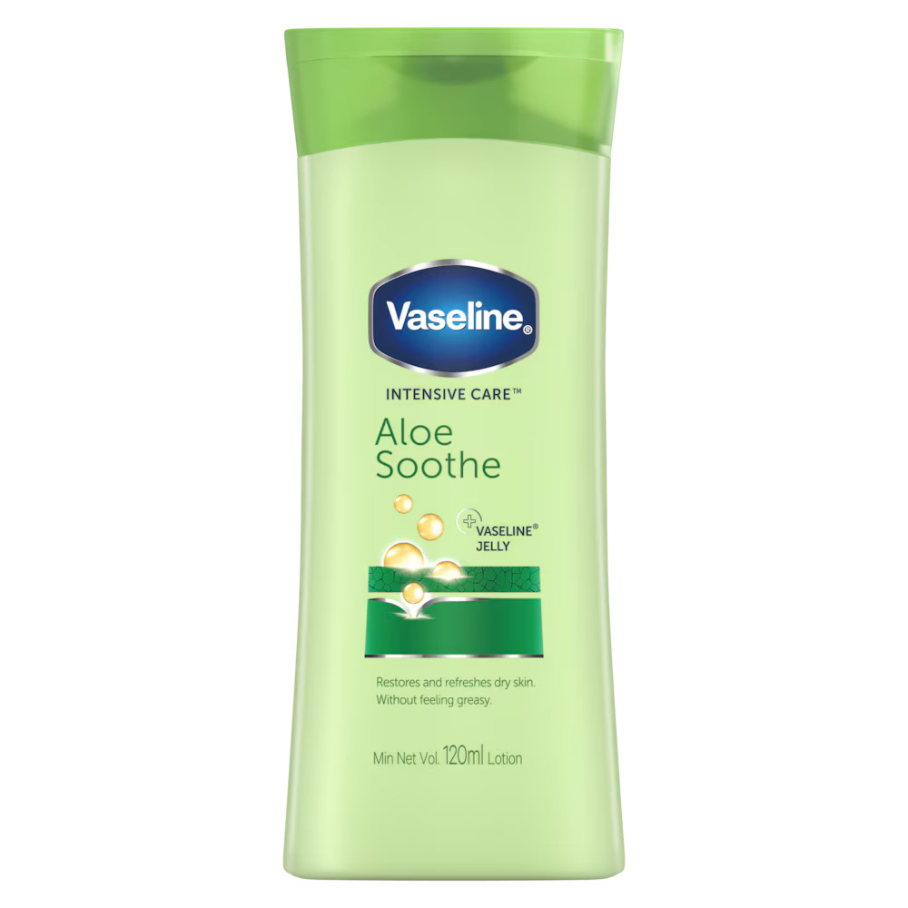 vaseline-intensive-care-aloe-soothe-100ml لوسیون بدن وازلین، مدل Intensive Care Aloe Soothe