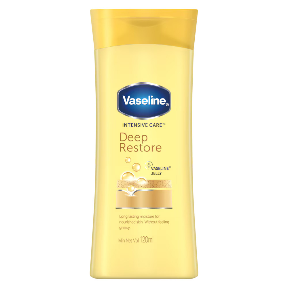 vaseline-intensive-care-deep-restore-100ml لوسیون بدن وازلین، مدل Intensive Care Deep Restore