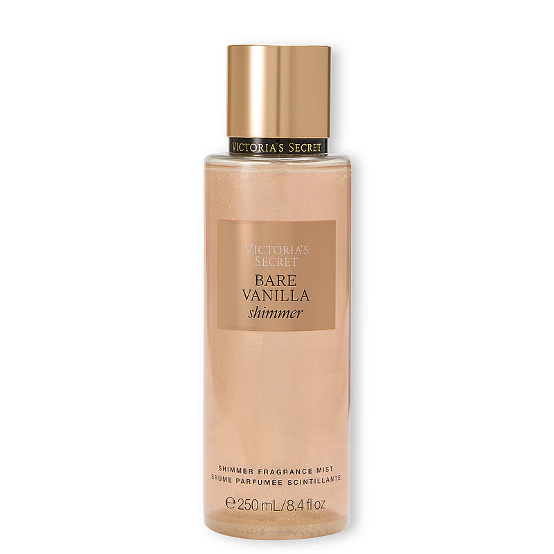 victorias-secret-fragrance-mist-bare-vanilla-shimmer بادی اسپلش ویکتوریاسکرت Bare Vanilla Shimmer - شاین دار
