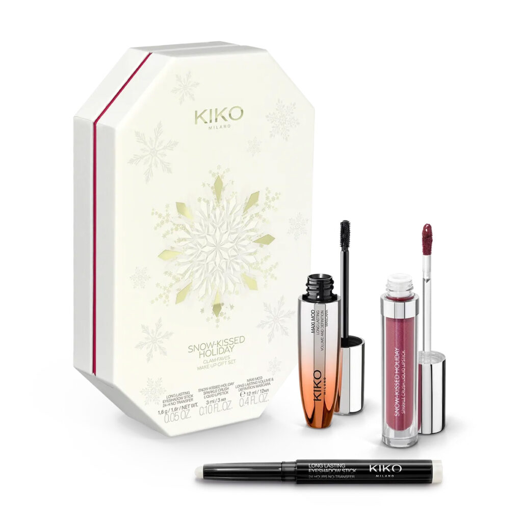 ست هدیه آرایشی کیکو مدل Snow Kissed Holiday Glam Faves Make Up