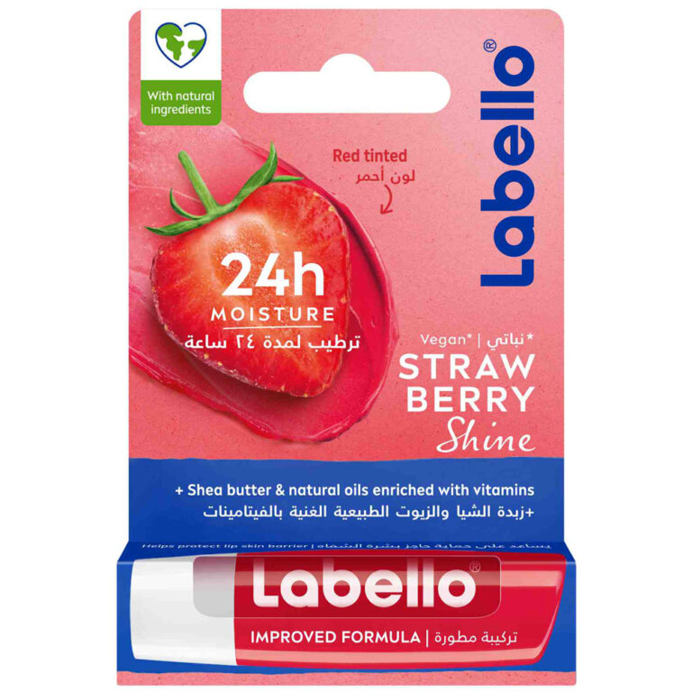 بالم لب لبلو توت فرنگی مدل Labello Strawberry Shine