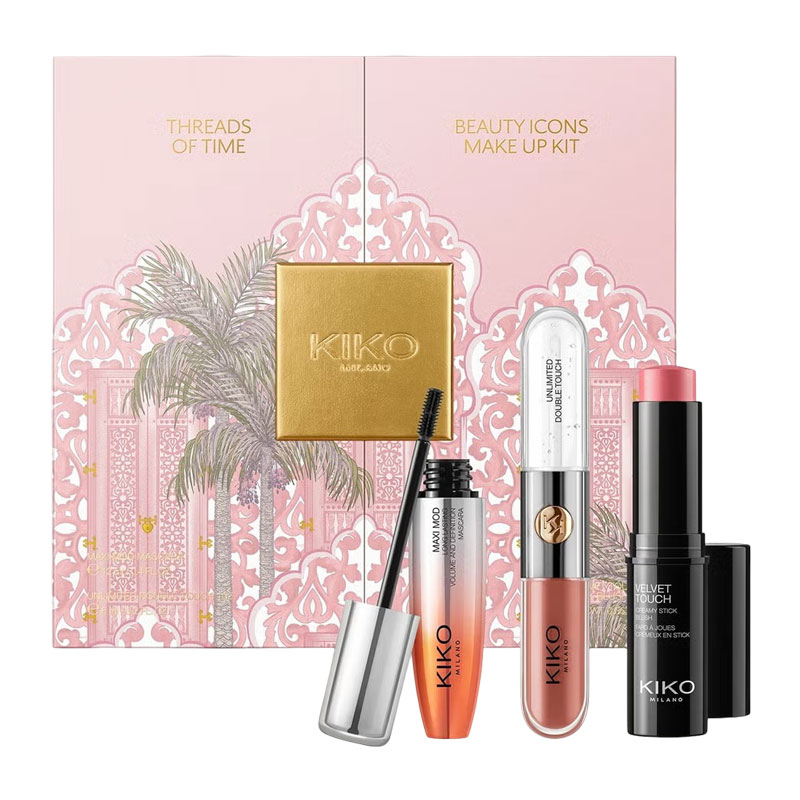 kiko-threads-of-time-beauty-icons-make-up-kit ست آرایشی کیکو مدل Threads of Time Beauty Icons - Image 1