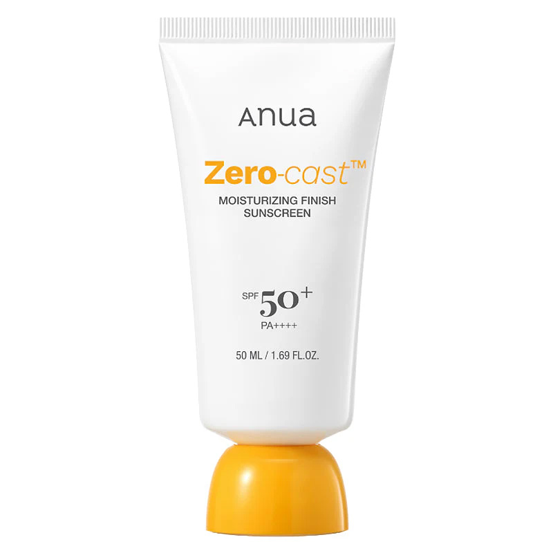 anua-zero-cast-moisturizing-finish-sunscreen ضد آفتاب آبرسان آنوا SPF 50 مدل Zero-Cast Moisturizing Finish