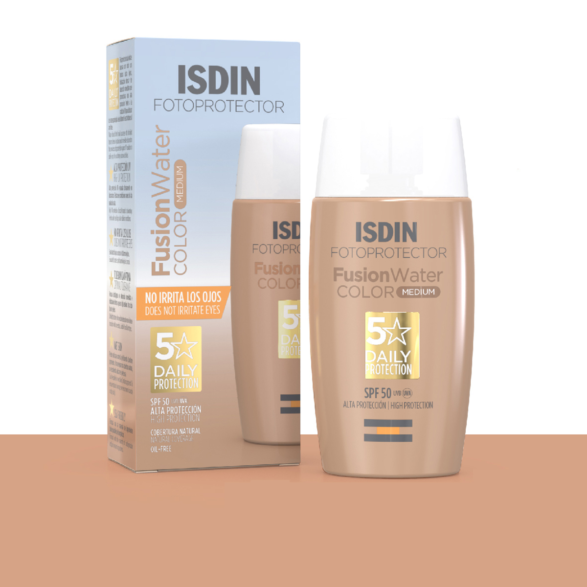 THUMBNAILS FOTO 2022_Propuesta Fusion Water 02 ضد آفتاب رنگی ایزدین فیوژن واتر SPF 50 رنگ Medium - تصویر 1