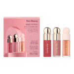 ست رژگونه، هایلایتر و لیپ اویل رر بیوتی Rare Beauty Bright & Rosy Mini Lip And Cheek Set