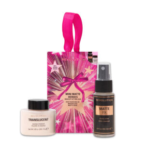 ست پودر و اسپری فیکس مینی رولوشن Mini Matte Heroes