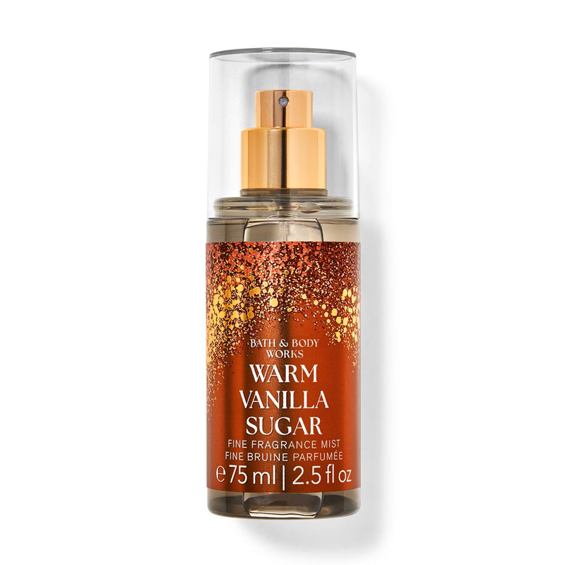 bath-and-body-works-warm-vanilla-sugar-travel-size-fine-fragrance-mist بادی میست مینی بث اند بادی ورکز مدل Warm Vanilla Sugar